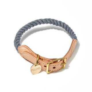 <img class='new_mark_img1' src='https://img.shop-pro.jp/img/new/icons63.gif' style='border:none;display:inline;margin:0px;padding:0px;width:auto;' />Grey Up-cycled Rope Cat & Dog Collar(졼åץ롦סå & ɥå顼)