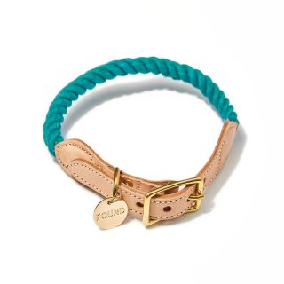 <img class='new_mark_img1' src='https://img.shop-pro.jp/img/new/icons63.gif' style='border:none;display:inline;margin:0px;padding:0px;width:auto;' />Teal Up-cycled Rope Cat & Dog Collar(ƥ롦åץ롦סå & ɥå顼)