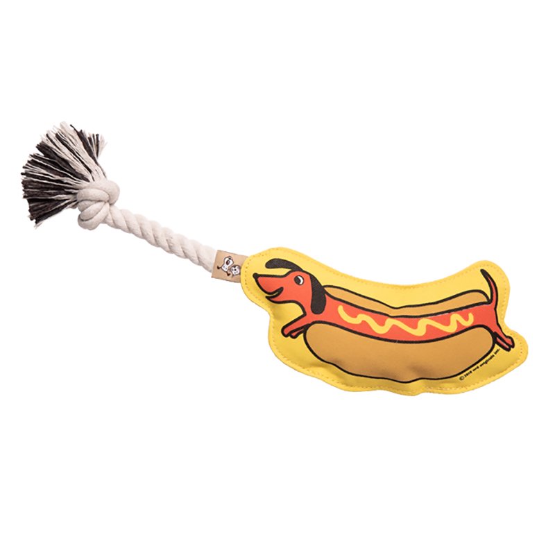 Hot Dog Rope Toy (ホット・ドッグ・ロープ・トイ) - お洒落で可愛い 