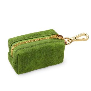 Moss Green Waxed Canvas Waste Bag Dispenser (モス・グリーン・ワックスド・キャンバス・ウエィスト・バッグ・ディスペンサー)