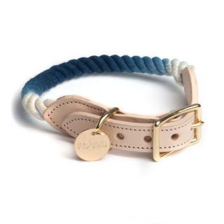 <img class='new_mark_img1' src='https://img.shop-pro.jp/img/new/icons63.gif' style='border:none;display:inline;margin:0px;padding:0px;width:auto;' />Indigo Ombre Rope Cat & Dog Collar (ǥ֥졦סå & ɥå顼)