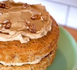 【お菓子の通販】Coffee & walnut cake コーヒークルミケーキ 15cmのホールケーキ