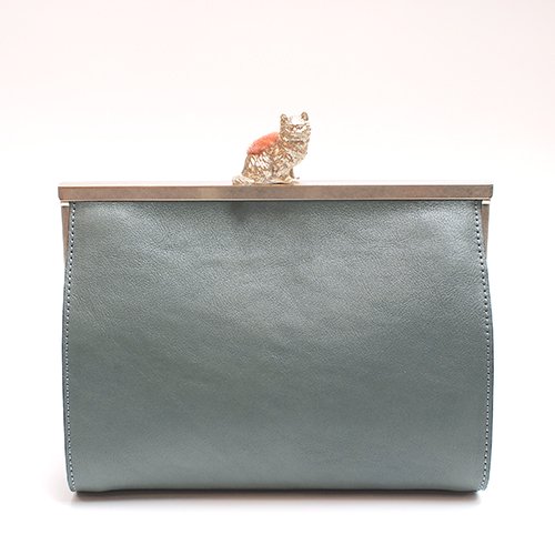 猫のピンクッションbag(S) ブルー - SAKURAYAMA OnlineShop