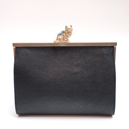 sakurayama   猫のピンクッションbag(L) ブラック  訳あり入園式