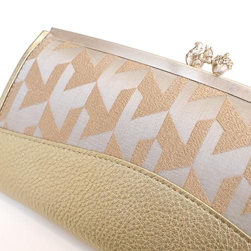 りすとどんぐりの長財布 ゴールド - SAKURAYAMA OnlineShop