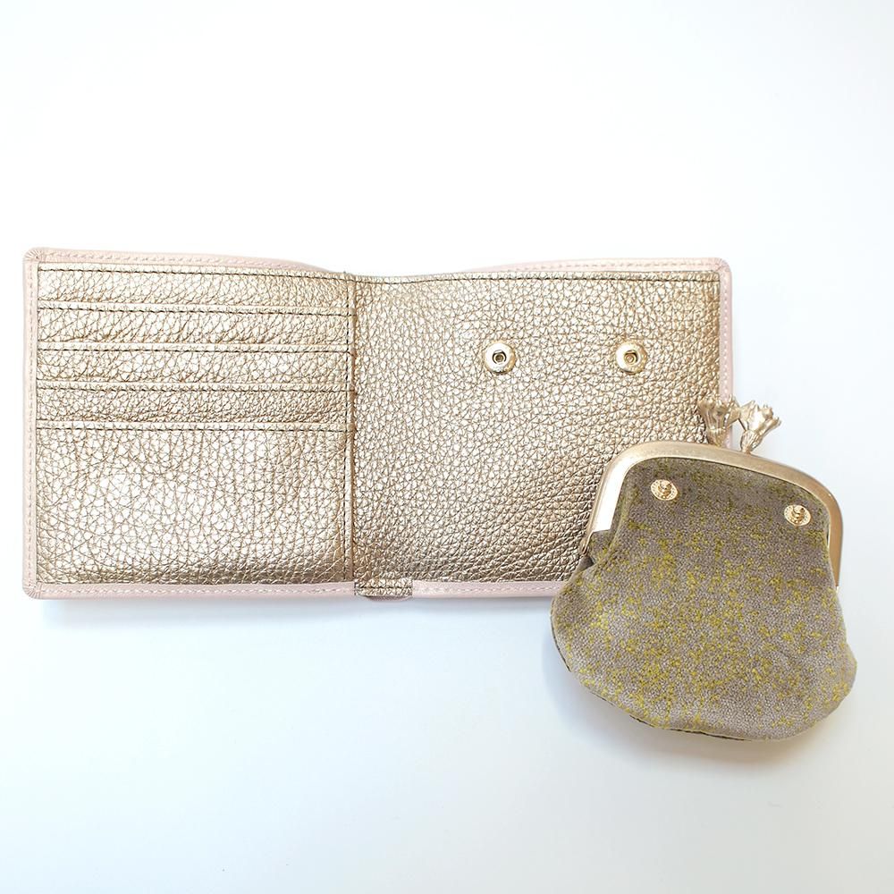 ドロップ折財布 ピンク - SAKURAYAMA OnlineShop