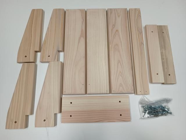 工作キット 桧の椅子