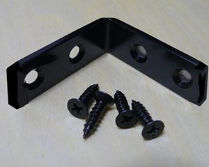 カラー特厚金折(黒）4.5x45x45