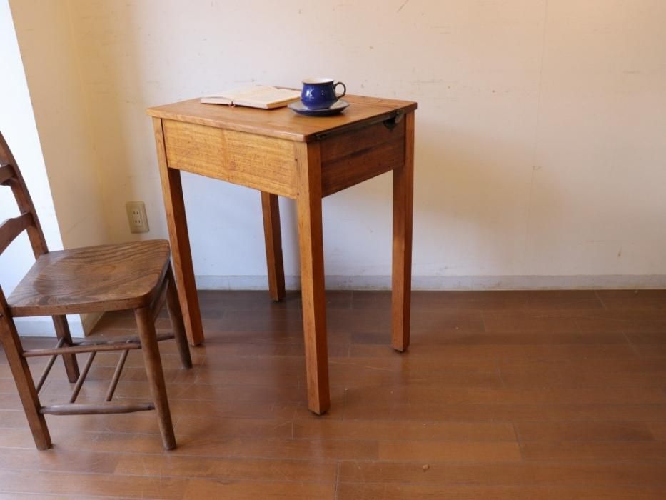 ビンテージ スクールデスク～【パインフラットアンティーク】