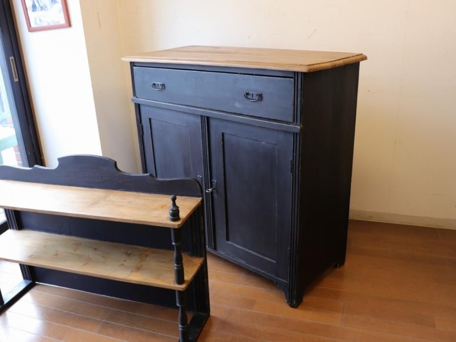 アンティークパイン ディスプレイキャビネット～【パイン