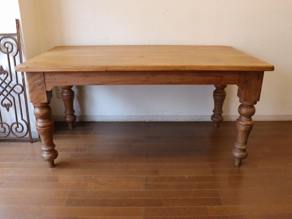 アンティークパイン W153テーブル～【パインフラットアンティーク】