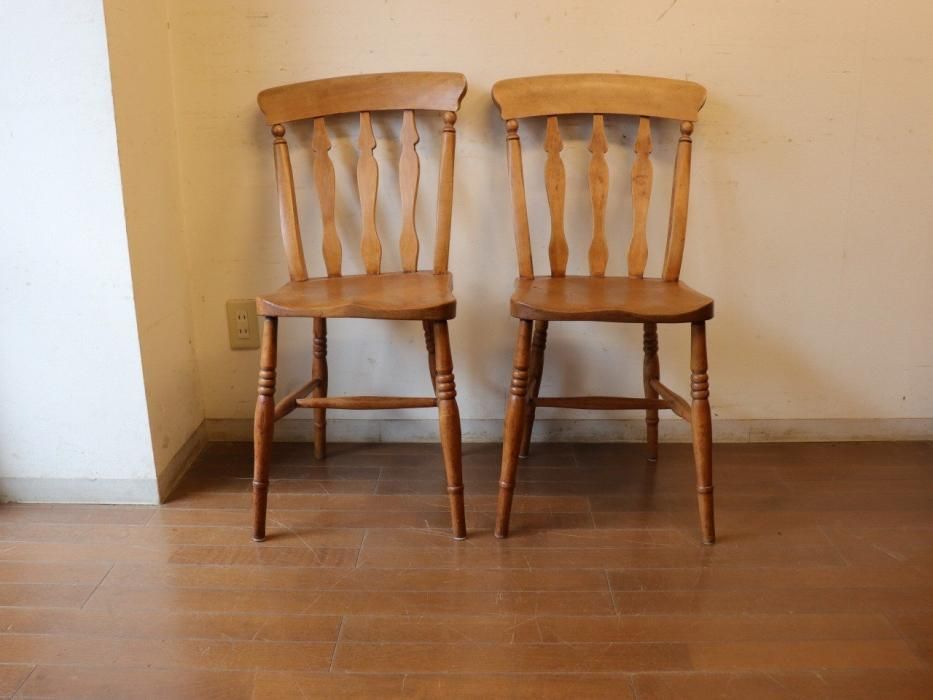 英国パイン家具　スラットチェア　A チェア オリジナルパイン家具