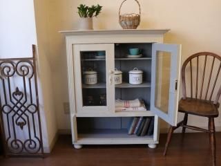 アンティークパイン家具 キャビネット - 【パインフラット