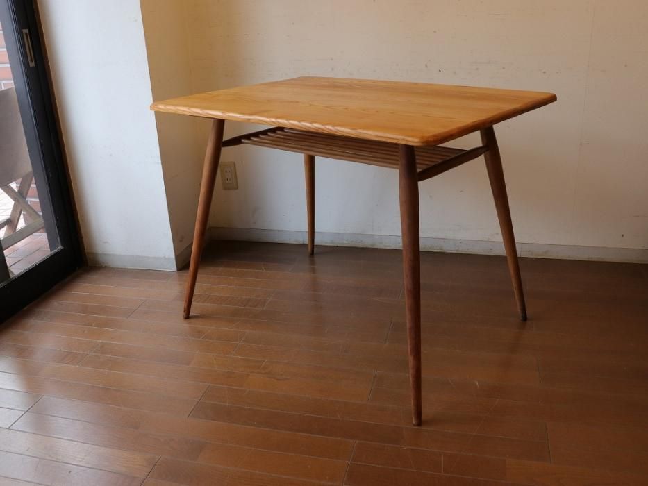 イギリス アンティーク家具 ブレックファースト テーブル 1930年頃 733A 1900年代剥離したオーク材のバタフライテーブル（高さ77.5cm