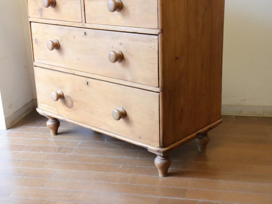 アンティークパイン W84チェスト～【パインフラットアンティーク】