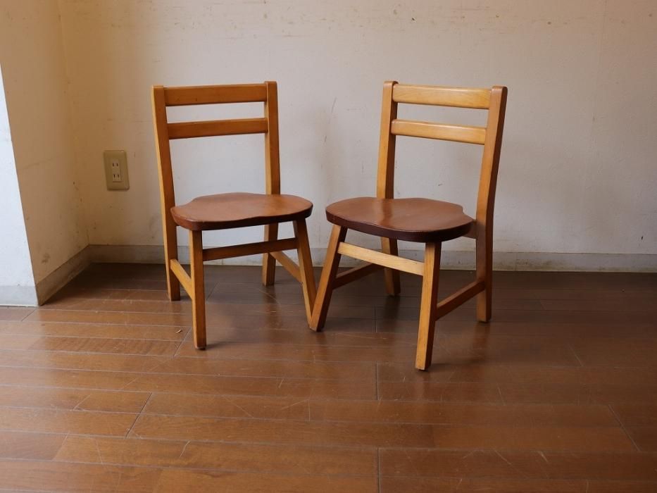 ビンテージ チャイルドチェア～【パインフラットアンティーク】