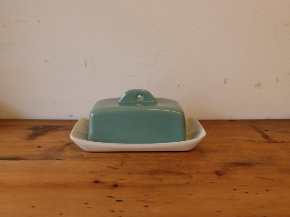 Denby(デンビー）Manorgreen バターケース（B)～【パイン