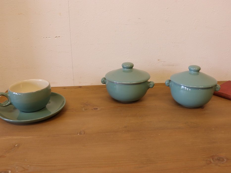 Denby(デンビー）Manorgreen スープボウル～【パインフラット