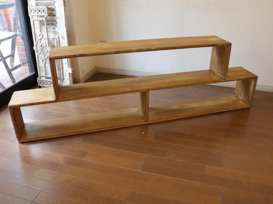 アンティークパイン W180ローシェルフ