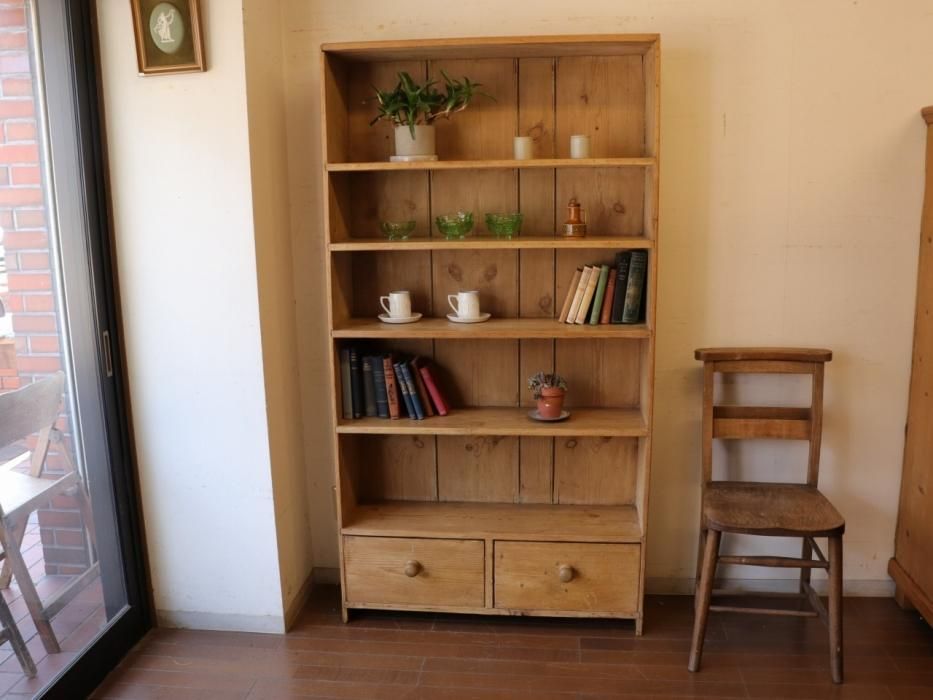 アンティークパイン ブックケース～【パインフラットアンティーク】