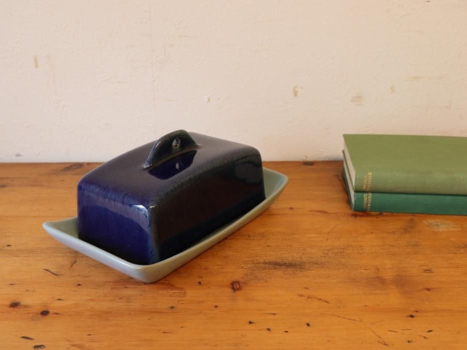 イギリス　アンティーク　バター　メーカー　マヨネーズ　メーカー　チャーン　ブルー vc74-117_7.JPG