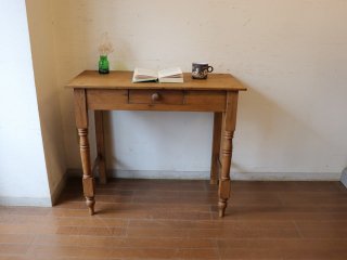 アンティークパイン家具のテーブル デスク - 【パインフラット 