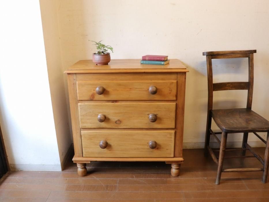 最終価格です。電話台 オールドパイン アンティーク チェスト 最終価格