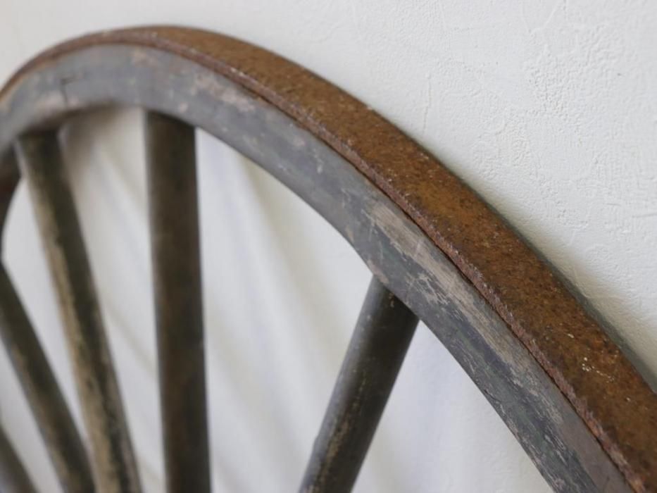 アンティーク　車輪 アンティーク 大きなガーデンホイール（車輪）～【パイン