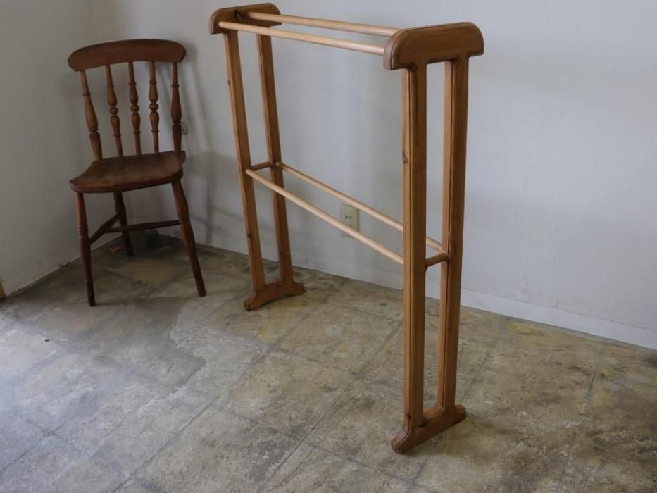 アンティークパイン リネンハンガー～【パインフラット