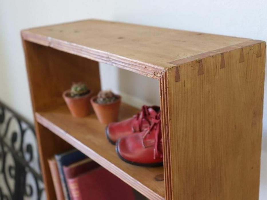 アンティークパイン　棚　ラック　ヴィンテージ　オールドパイン　たのメル便送料込♡ アンティークパイン 小ぶりのオープンシェルフ～【パインフラット