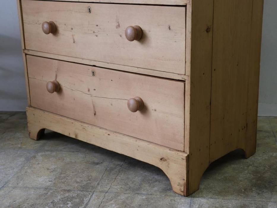 アンティークパイン W87チェスト～【パインフラットアンティーク】