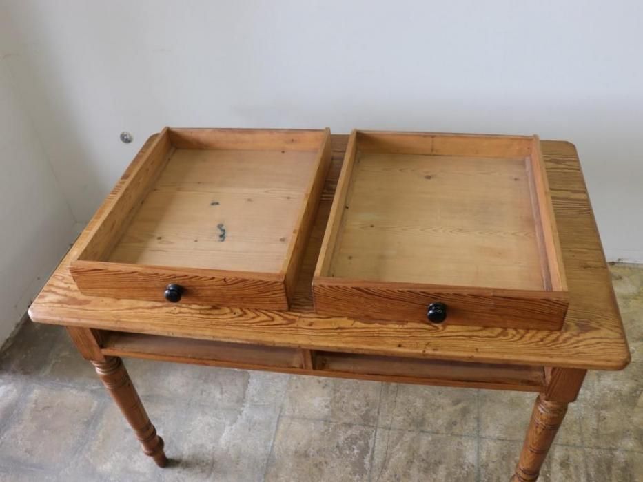 アンティークパイン W122テーブル～【パインフラットアンティーク】