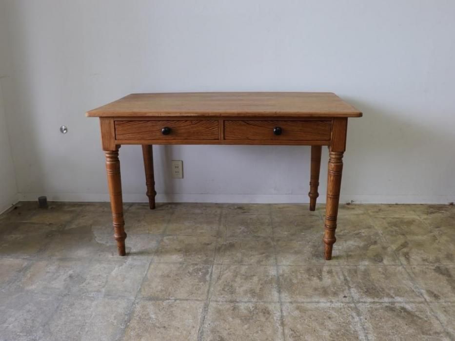 アンティークパイン W122テーブル～【パインフラットアンティーク】