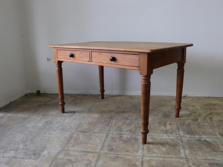 アンティークパイン W122テーブル～【パインフラットアンティーク】