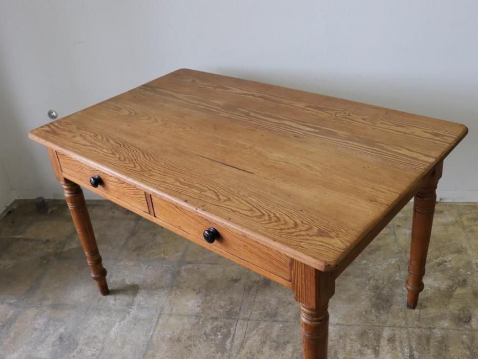 アンティークパイン W122テーブル～【パインフラットアンティーク】