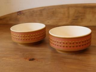 HORNSEA ホーンジー　SAFFRON サフラン　キャニスター　２個セット 訳あり】イギリス ビンテージ ホーンジー コーヒーキャニスター