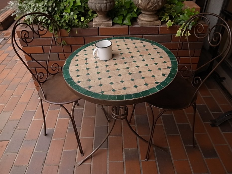 アンティーク　ガーデン　テーブル　チェア