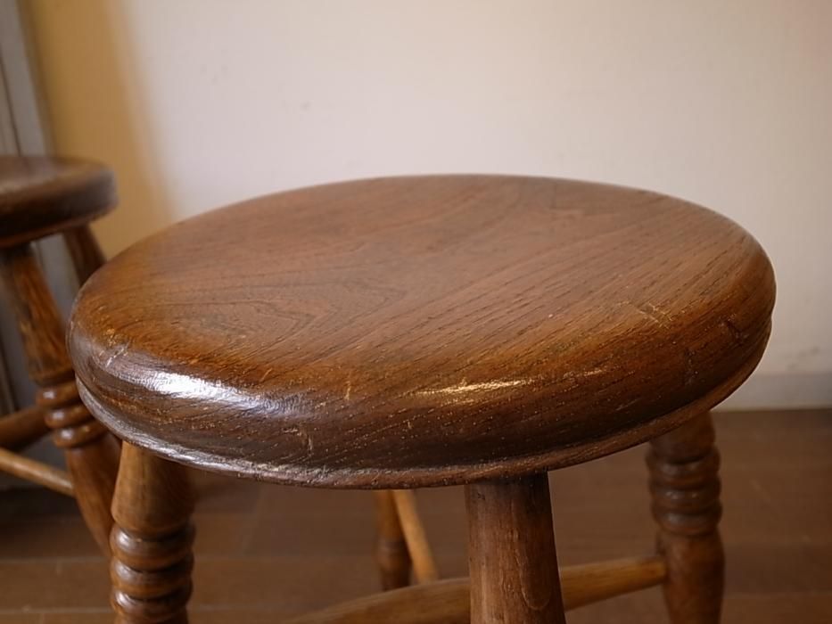 フランス　アンティーク　オールドパイン　スツール　　ビンテージ ヴィンテージスツール パイン材 フランス製 イギリス アンティーク