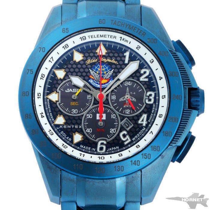 【廃盤/100本限定】KENTEX スカイマン メンズ 腕時計 ブルーインパルスバンド幅約20ミリ