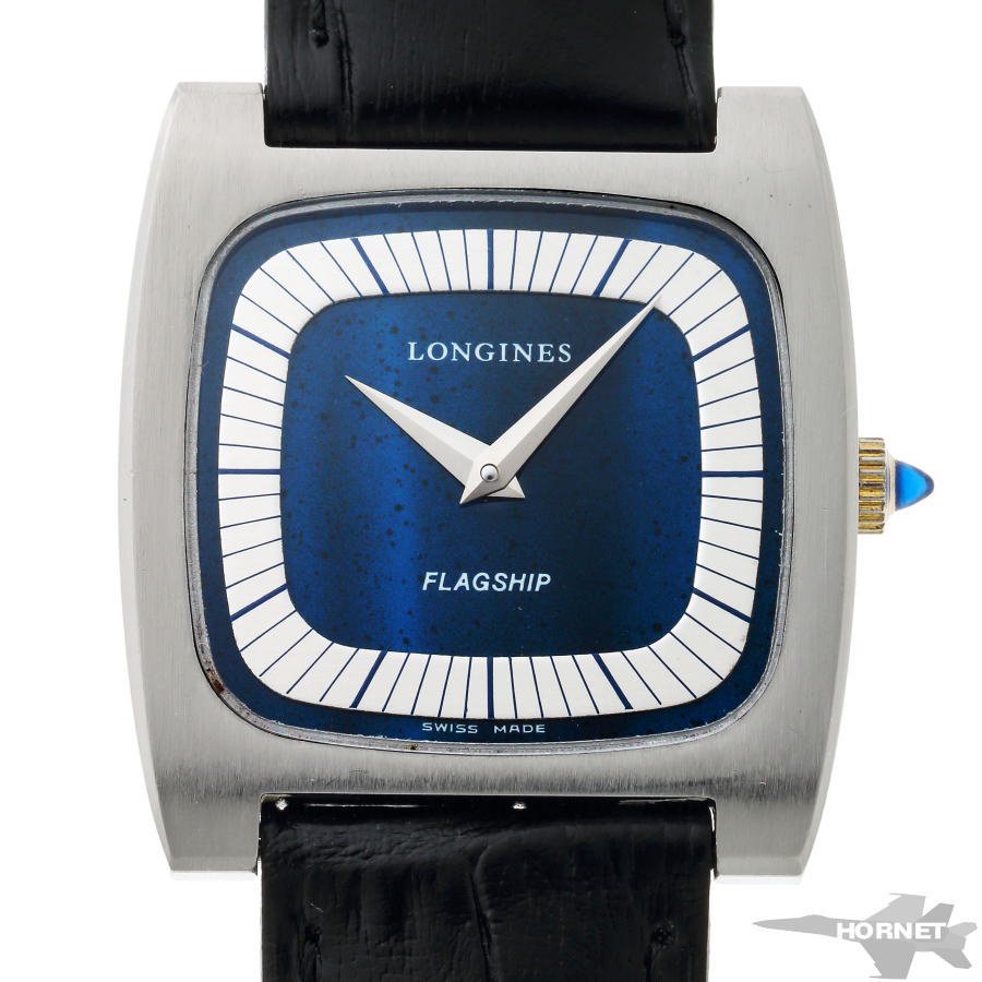 【動作品】LONGINES ロンジン スクエア 手巻 機械式 腕時計 メンズ