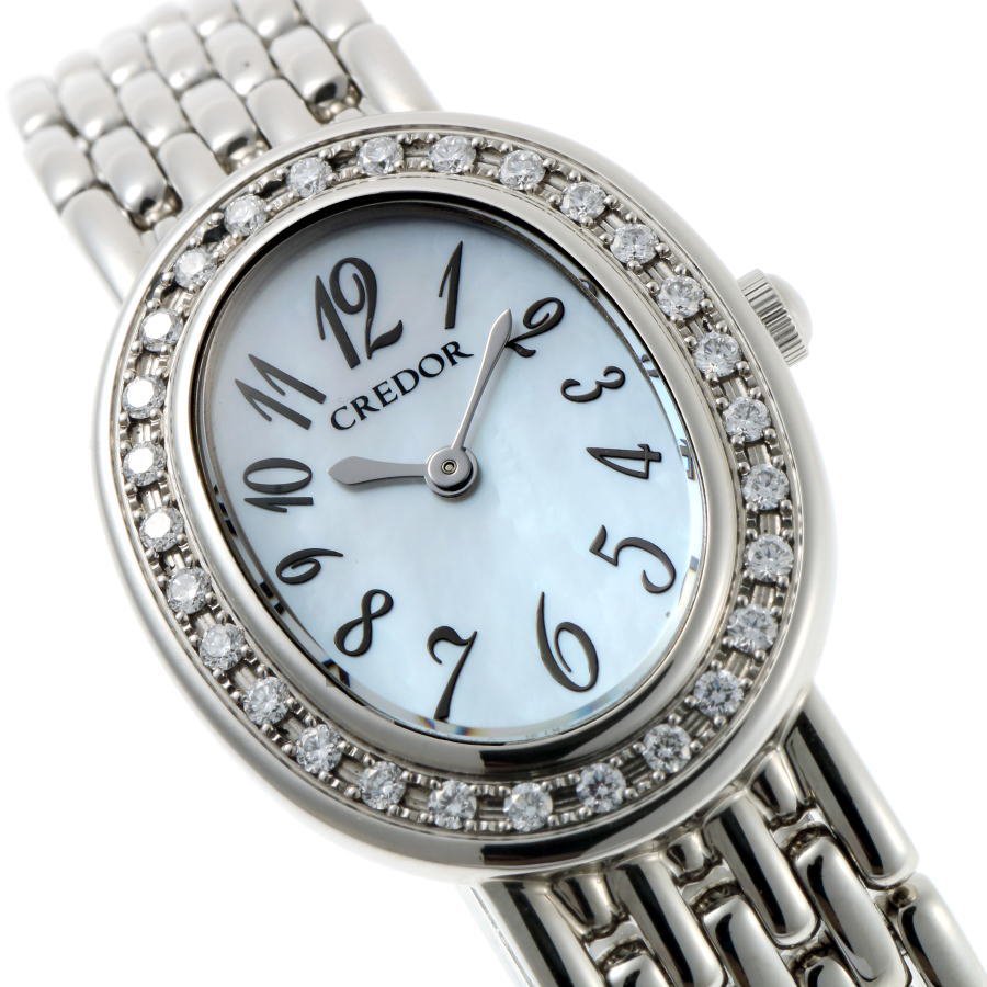SEIKO GSTE909/1E70-0BY0 クレドール シグノ ダイヤモンド 腕時計 SS SS レディース