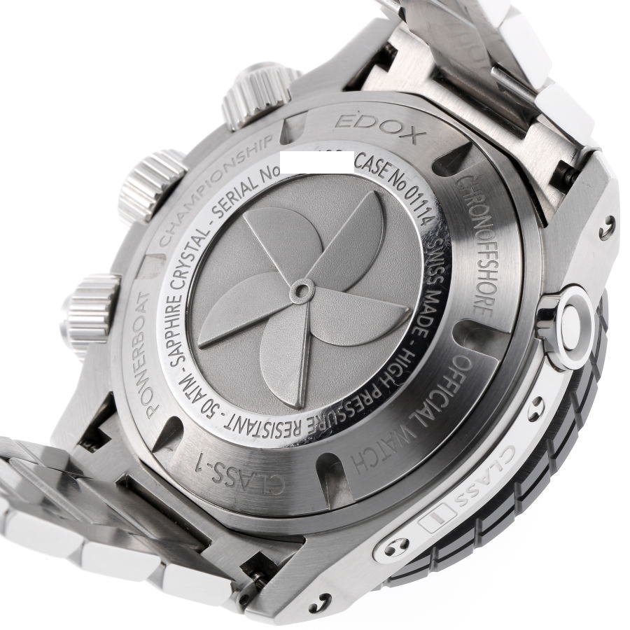 EDOX エドックス クロノオフショア1 クロノグラフ オートマチック 01114-3-BUIN-L SS / CE メンズ - ホーネット