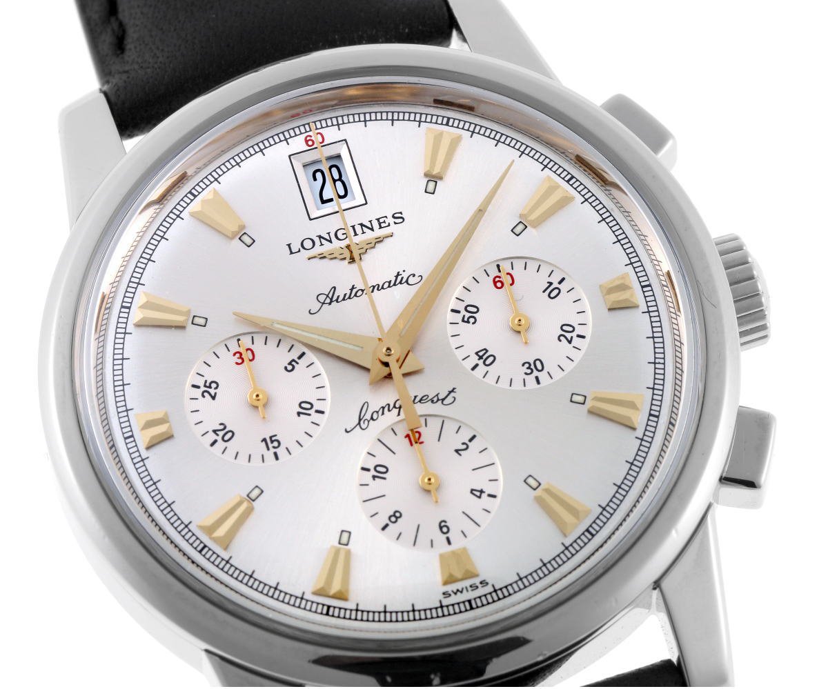 LONGINES ロンジン コンクエスト ヘリテージ クロノグラフ オートマチック L1.641.4 SS メンズ - ホーネット