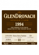 Glendronach 1994 #320 54.1%