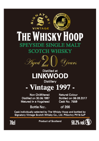 Linkwood 1997 #7559 58.2% - THE WHISKY HOOP（ザ・ウイスキー・フープ）