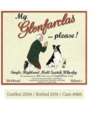 GLENFARCLAS 2004 for BAR CAMPBELLTOUN LOCH 20th ANNIVERSARY
