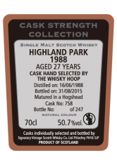 HIGHLAND PARK 1988 #758 50.7%