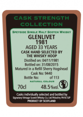 Glenlivet 1981 #9440 48.5%