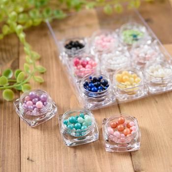 穴なしパール 【マット加工 艶無しタイプ】 12ケースセット レジン