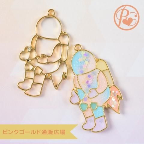レジン枠 宇宙 宇宙飛行士 スクエア レジン パーツ 空枠 材料 ピンクゴールド通販広場空飛ぶうさぎ レジン枠 宇宙 宇宙飛行士 スクエア レジン パーツ 空枠 材料 ピンクゴールド通販広場空飛ぶうさぎ